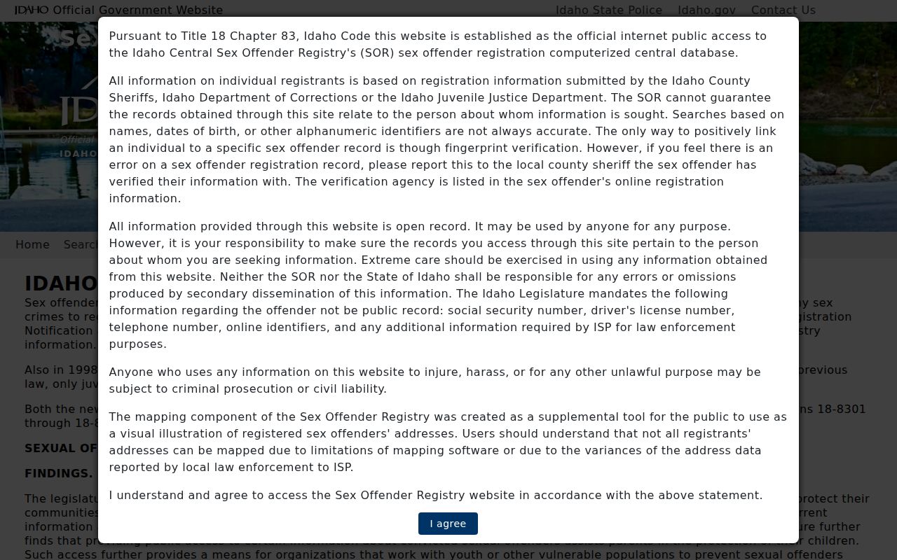 Franklin County sex offender registry lawful use warning